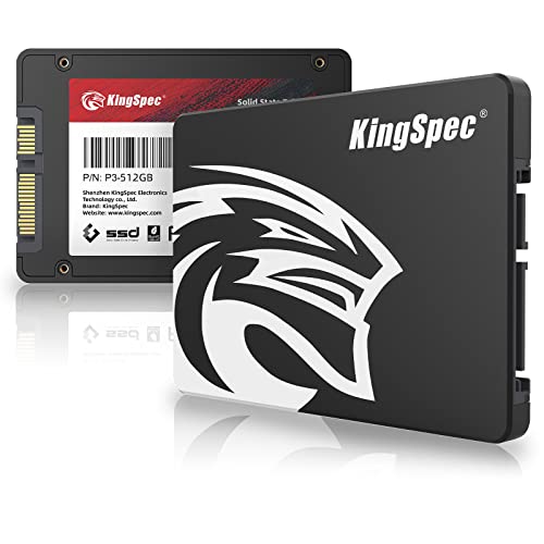 KingSpec 512GB 2.5" SATA Festplatte Intern SSD SATA 3 interne SSD 3D NAND Flash, 2.5 Zoll kompatibel mit Desktop/Laptop thumbnail 1