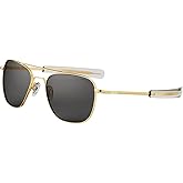Randolph Eyewear Aviator Sunglasses for Women & Men – Non-Polarized & Polarized Lenses, 23k Gold UV Protection Sunglasses