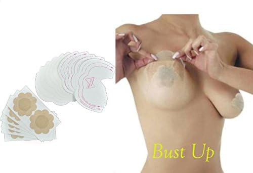 6 Pairs Strapless Backless Bra Cleavage Enhance Stick on Bra + Nipple Cover