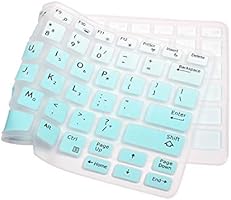 Electronics Keyboard Skins Ultra Thin Soft Silicone Dell Latitude 14 Keyboard Protector Skin Gradual Mint Green Keyboard Skin Cover Compatible 14 Dell Latitude E7450 E7470 E5470 E7480 5480 5490 7480 7490 With Pointing