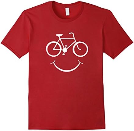 Mens Smile Bike T Shirts Funny Humor Gifts For Bicycle Lover Medium Cranberry