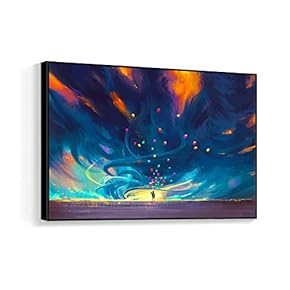 Framed Canvas Wall Art for Living Room, Bedroom Fantasy Idea Paintings Canvas Prints for Home Decoration Ready to Hanging - 16x24 inches