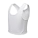 Vinaka Super Flat Les Lesbian Tomboy Short Vest Chest Binder Tops (Medium, White)