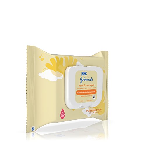 Johnson's Baby Hand and Face Wipes, 25-count