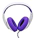 Connectland Over Ear 3.5mm Wired Headphone, Microphone Lightweight Adjustable Headband For Kids,Teens,Adults. iPhone iPad Tablet, Purple CL-AUD63032