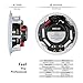 KEiiD in-Ceiling Speaker 8 Inch Hi-Fi Premium Surround Sound Coaxial Speaker with 1.5 inch Natural Silk Dome Tweeter,2-Way Frequency Division Ajustable Bass and Treble, Pair 2-Packsthumb 1