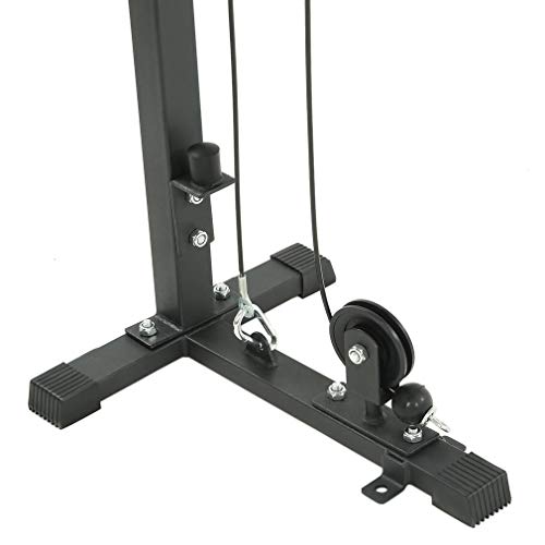 GiODLCE Cable Crossover Machine Fitness Functional Trainer with Heavy Duty Rotating Pulleys Multi-Grip Pull-Up Workout Station - Thumbnail 3