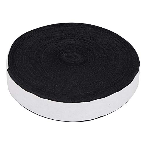 10M Tennis Badminton Racket Overgrips Racquet Handle Grip Tape for Sweat Absorption Anti-slip(Black)