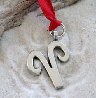 Blazers Jewelry 1985 - ARIES March ZODIAC Pewter Christmas ORNAMENT Holiday