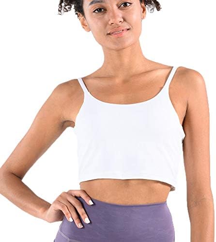 JNVNI Women Padded Sling Sports Bra Fitness Workout Running Shirts Yoga Tank Tops