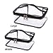 WODISON Clear Travel Cosmetic Bag Makeup Train Case Organizer with Top Handle Large