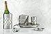 Francois et Mimi 855077006932 Stainless Steel Bar Tools Set, Including Ice Bucket, Wine Chiller, Cocktail Shaker and Serving Tray