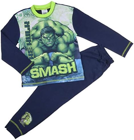 Boys Superhero Pyjama Set Comic Characters Marvel and DC Heroes 4-5 up to 9-1 Years