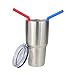 Housavvy Sippy Cups for Toddlers, Easy Clean, Dishwasher Safe, BPA Free Kids Stainless Steel Cups with Tritan Lids and Kids Smoothie Silicone Reusable