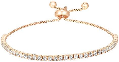 PAVOI 14K Gold Plated Cubic Zirconia Classic Tennis Bracelet for Women | Adjustable Slider PAVOI 14K Gold Plated Cubic Zirconia Classic Tennis Bracelet for Women | Adjustable Slider