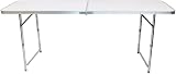 Oypla 6ft Folding Outdoor Work Table Lightweight Aluminium Frame view 7
