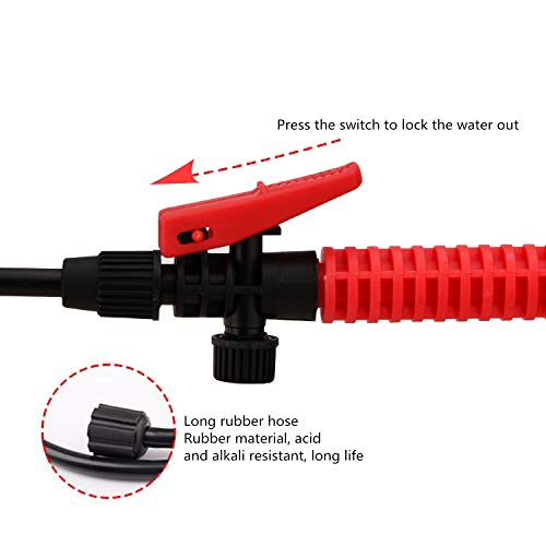 Shiningeyes 1.3 Gallon Lawn and Garden Pump Pressure Sprayer with
