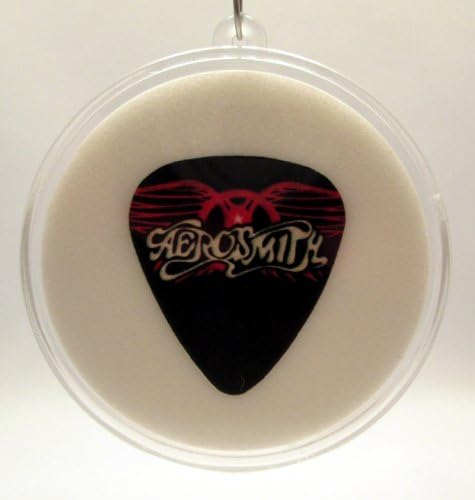 Aerosmith 2013 Guitar Pick (1 of 4) With MADE IN USA Christmas Ornament Capsule
