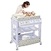 Costzon Baby Bath and Changing Table, Diaper Organizer for Infant with Tube & Cushion (Beige)
