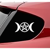 Slap-Art Wiccan Triple Moon Goddess Vinyl Decal Sticker