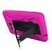 Galaxy Tab A 7.0 Case by KIQ (TM) Heavy Duty Hybrid Silicone Skin Hard Plastic Case Cove for Samsung Galaxy Tab A / A6 [T280 & T285] - Black/Hot Pink