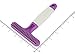 POODLIE Poodle Pet Dog Grooming Rake| Dematting Tool with Stainless Steel Shedding Comb for Pets | 2 Rows of Pins Gently Remove Loose or Tangled Hair from Undercoat | Purple Handle