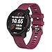 ANCOOL for Garmin Forerunner 245/165/55/645 Watch Band, 20mm Silicone Sport Watch Band Compatible with Garmin Vivoactive 5/3/Venu 2 Plus/Sq 2, for Galaxy Watch 7/6/5/4/FE 40mm 44mm(Red-Purple)