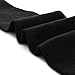 Bcurb Graduated Compression Socks Calf High Men Women Support Recovery Stocking (Large/X-Large, Black/Gray - 3 Pair)