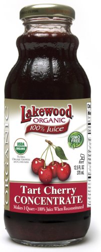 Lakewood Organic Tart Cherry Concentrate Juice, 12.5 Ounce (Pack of 6)