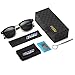 Retro Mens Sunglasses for Men - FEIDU Half Metal Polarized Sunglasses for Women FD3030 (A-black/bright, 2.04)
