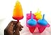 1pc 6 Section Swirl Ice Pop Maker Mold Popsicle Dessert Cream Frozen Pops Treats