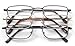 Optx 20/20 Alpha Alloy 3 Pair Valu-Pac Reading Glasses, Metal, One Size + 2