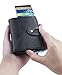 RFID Bifold Wallets for Men,SGUTEN Business Slim Credit Card Holder Pop-up Mens Wallet Black Leather Front Pocket Card Case Wallet with Click Button