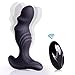 Wireless Remote Control Vibrating Prostate Massager Anal Sex Toys with 7 Powerful Vibration Patterns Silicone Butt Anal Plug G-Spot Vibrator for Women Men Couples Hand-Free Play, Rechargeable Gift