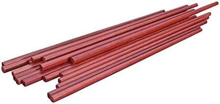 Chinese Natural Red Sandalwood Chopsticks, Mannice 25.3 cm Long Chopstick Set -10 Pairs Gift Sets