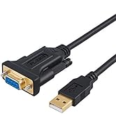 CableCreation USB auf RS232 Adapter mit PL2303 Chipsatz, 3,3 ft USB 2.0 bis RS232 Weibliches DB9 ...