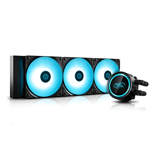 EEP COOL Gammaxx L360 V2, AIO Liquid CPU Cooler, Anti-Leak Technology Inside, SYNC RGB Waterblock and 3 x 120mm RGB Fans, Controlled by Motherboard with 12V 4 Pin RGB Header and Cable Controller