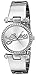 GUESS Women's U0287L1 Iconic Shine & Dazzle Crystal Logo Silver-Tone Watch