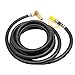 MENSI Propane Elbow Adapter Fitting with Extension Hose 12Ft RV Quick-Connect Kit for Blackstone 17
