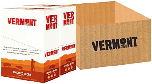 Vermont Smoke and Cure Meat Sticks - Pork Sticks - Gluten-Free Snack - Uncured Bacon -1oz Jerky Stick - 48 count