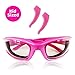 TruChef Kids Onion Goggles –TEAR FREE, Snug Fitting, Foam Lined Cooking Glasses for Kid Cooks - FREE EAR HOOKS included to ensure snug fit on kid chefs of all ages (PINK)