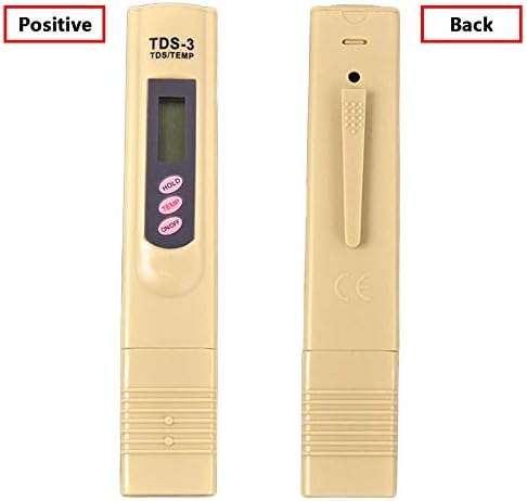 Water Test - Digital Meter Tester Food Aquarium Pool Hydroponics Pocket Size Large LCD Display - Water Hydroponics Meters Brewing Soil Fish Food Tank