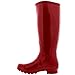POLAR Womens Original Tall Gloss Winter Waterproof Wellies Rain Wellington Boots - Dark Red - US 8