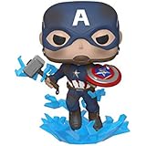 Funko Pop! Marvel: Avengers Endgame - Captain America with Broken Shield & Mjoinir