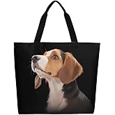 Muishi Canvas Tote Bag Large Women Casual Shoulder Bag Handbag Reusable Beach Shopping Grocery Bag For Outdoors