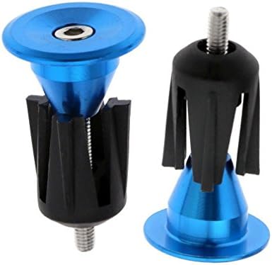Fuerdi 2pcs Aluminum Bicycle Handlebar End Plugs for Most Bicycle Road Bike Mountain Bike BMX MTB