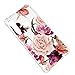 Samsung Galaxy A9 2018 Flower Case,Galaxy A9s Case Floral for Girls Women Shock-Absorption Flexible TPU Rubber Soft Silicone for Galaxy A9s (Clear Flower)