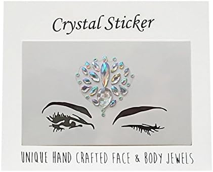 TYESHA 【Face Gems Stickers Jewels Face Makeup Stickers Temporary Tattoo 】Glitter Rhinestone Adhesive Stickers Face|Eyes|Body|Forehead Decorations for Music Festival Rave Party
