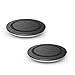 Nekteck Wireless Charger Fast Wireless Charging Pad for Samsung Galaxy S9/ S9+/ S8 /S8 Plus /S7 /S6 S7 Edge/Note 8 5, Standard Charger for iPhone X/Xs Max/ 8/ 8Plus 2 Pack (Adapter NOT Included) 