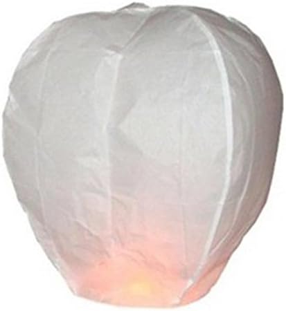 Mini sunshine® Chinese Paper Wish Sky Lanterns 20 Pack Various Colors (White )